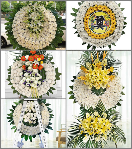 浙江省绍兴上虞区曹娥街道金村村花圈速递